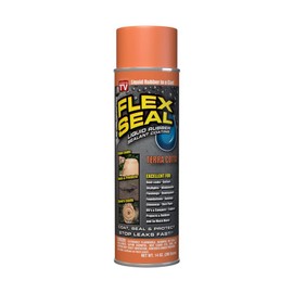 Flex Seal, 14 oz, Terracotta, Stop Leaks Instantly, Waterproof Rubber Spray On Sealant Coating, Perfect for Gutters, Wood, RV, Campers, Roof Repair, Skylights, Windows, and More