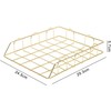 LELYFIT 2 Tier A4 Metal in Trays, Stackable Office Desk