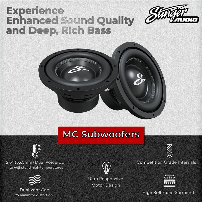 STINGER Audio 1,200 Watt MC Series Peak Power Car Subwoofer