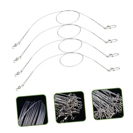 Kisangel 24pcs Wear Fishing Wire Bite Line Pin Sturdy Professional Sea Fishing Leader for Perch Pike Portable Wires