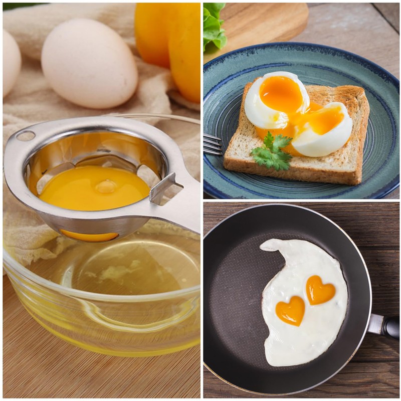 Pack of 2 Egg Separators, Egg Yolk Separator, Baking Tool
