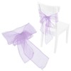 10Pcs Organza Banquet Chair Sash Exquisite Chair Bows Sashes for
