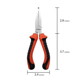 VANTRONIK Fuse Puller Relay Puller Tool Extractor For Flat Blade Square Automotive Jcase Box Shaped Fuse or Relay in a vehicle, car, RV or boat, Insulated Handles, 6.5 inches long