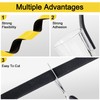 Egofix Weather Stripping Door Seal Strip,Black Weatherproof Foam Tape Insulation