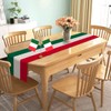 Nepnuser Italy Table Runner for Italian Themed Party Decoration Home