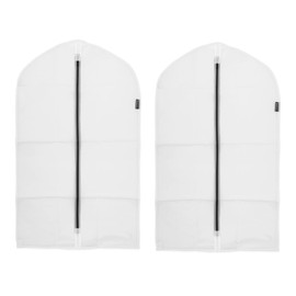 Brabantia Kleiderhüllen-Set, Kunststoff, weiß, M