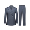 YILOTE Women's 2 Piece Suit Two Button Business Casual Office