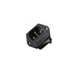 Furutech FI-03 AC Inlet with Fuse Holder | Model: FI-03 (R) | Contacts: Rhodium Plated (15A)