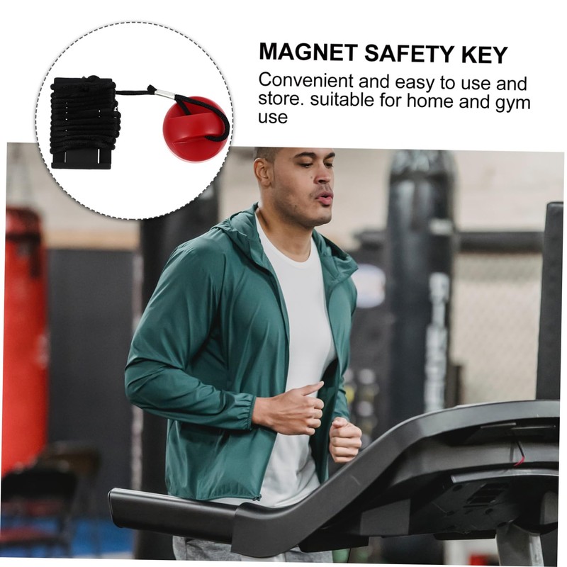 GRIRIW 1Pc Magnetic Treadmill Safety Key Emergency Brake Key Replacement