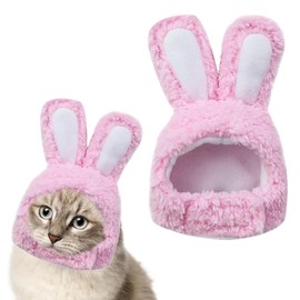 LQIOACU 1 x rabbit ears costume, costume for cats, cat clothing, Easter costume for cats, funny cat outfit, A
