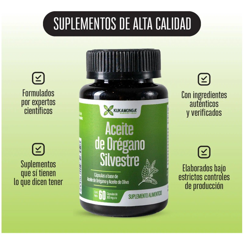 Aceite De Organo Silvestre Con Aceite de Oliva 100 Natural