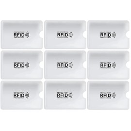 RFID Blocking Credit Card Holders Sleeves for Identity Theft Protection, Perfectly Fits in Wallet (Pack of 12pcs) (Design D)