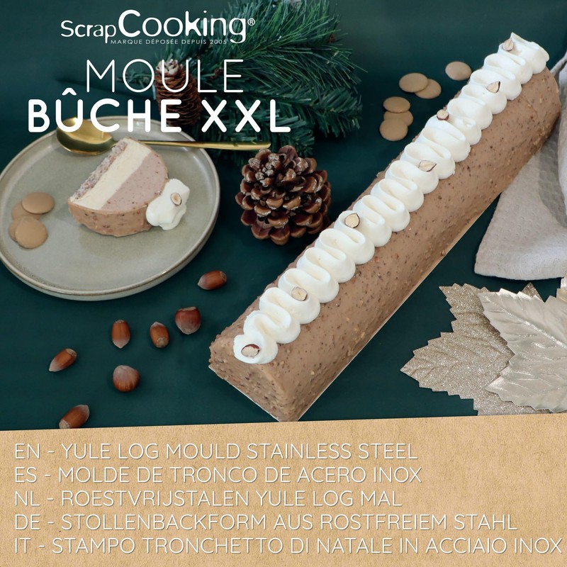 ScrapCooking - XXL Log Mould - Stainless Steel