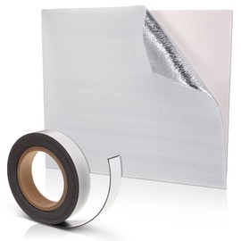 Attic Armour Attic Fan Cover, Attic Fan Cover Whole House Fan Cover Household Attic Fan Insulation Cover with Flexible Magnetic Tape Self Adhesive Magnet Strips for Ceiling Shutter (51 x 37 Inch)