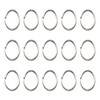 Pocoxll 15Pcs Silver Metal Key Rings, Creative Flat Split Key