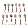 12Pcs Trout Lure Flashing Sequin Efficient Stainless Steel Bass Fishing