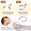FOCALOOK 925 Sterling Silver Hoop Earrings for Women, Circle Endless