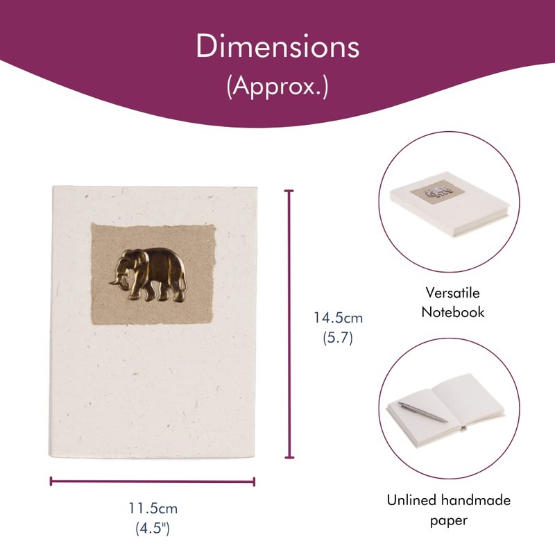 Elephant Dung Notebook | Handmade, Fair Trade & Eco Friendly