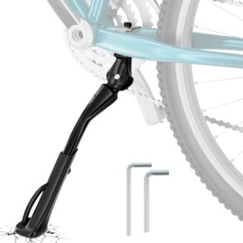 Children's Bicycle Stand, Children's Bike, Height Adjustable Bicycle Footrest, No Need to Leave Holes, Includes Installation Tool (Central Support Model)