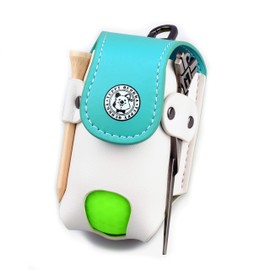 YUPPY QUOKKA Golf Ball Case, Luxurious, Genuine Leather, Premium, Finest Microfiber Leather, For 2 Pieces, Supple Texture, High Quality, Stylish, Functional, Durable, Strong Thin Magnetic Closure,