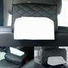 CHENGZI Car Chair Back Mounted Tissue Holder PU Leather Case,Black
