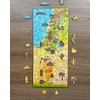 JIGJUNG Palestine Map Wooden Jigsaw Puzzle – 115 Unique Animal