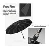 Fast Folding Automatic Travel Compact Umbrella With Fixed Film Windproof