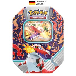 Pokémon - Trading Card Game: Tin-Box Paldea Partner: Skelokrok-ex (1 Holographic Promo Card & 4 Booster Packs)