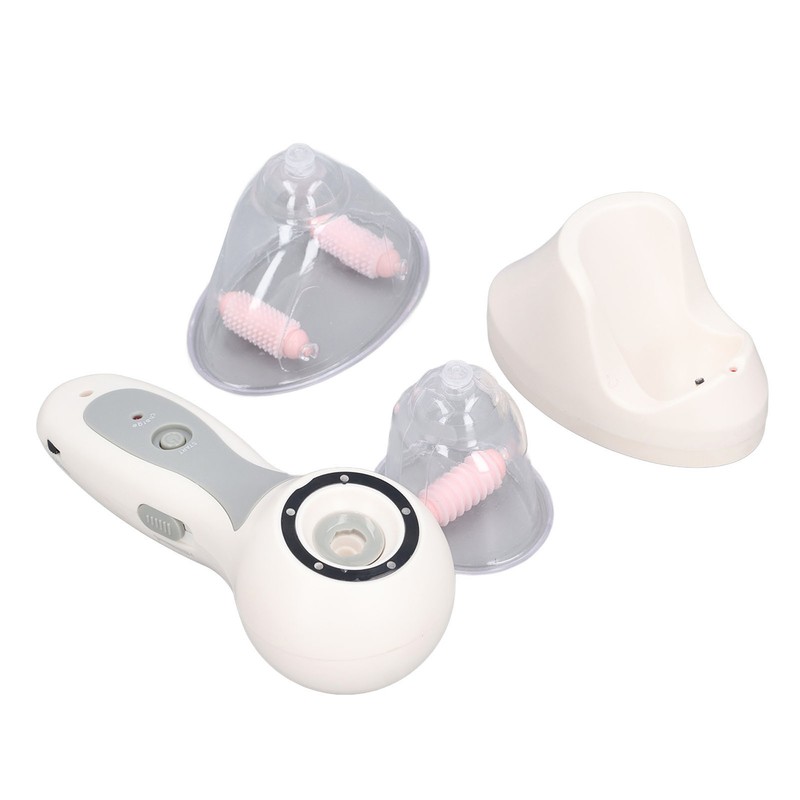 Handheld Chest Vacuum Massager Promote Vibration Improve Elasticity Electric Chest