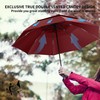 Lehwoik Umbrella Windproof Strong, Double Canopy Folding Umbrella, 8*2 Fiberglass