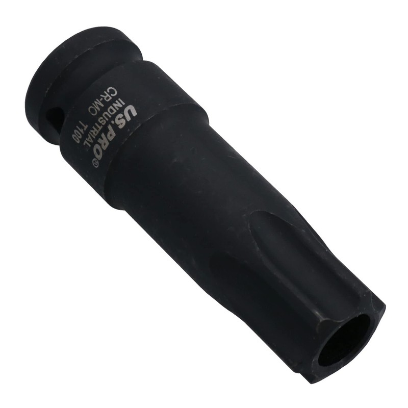 T100 Tamper Proof Torx Star Deep Impact Socket 1/2in Drive