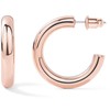 Claro Clivo 14K Rose Gold-Plated, Lightweight, Chunky, Open Hoop Earrings