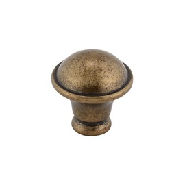 Richelieu Hardware BP872R3 Nantes Collection 1 1/4-inch (32 mm) Regency Brass Traditional Cabinet and Drawer Mushroom Knob for Kitchen, Bathroom, and Furniture