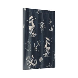 Wpshijia Light Switch Cover Plate Navy Blue Nautical Anchor Sailboat Wall Plate Cover 1 Gang Blank No Device Decorative Outlet Covers Electrical Switchplate for kids room Bathroom Home Decor