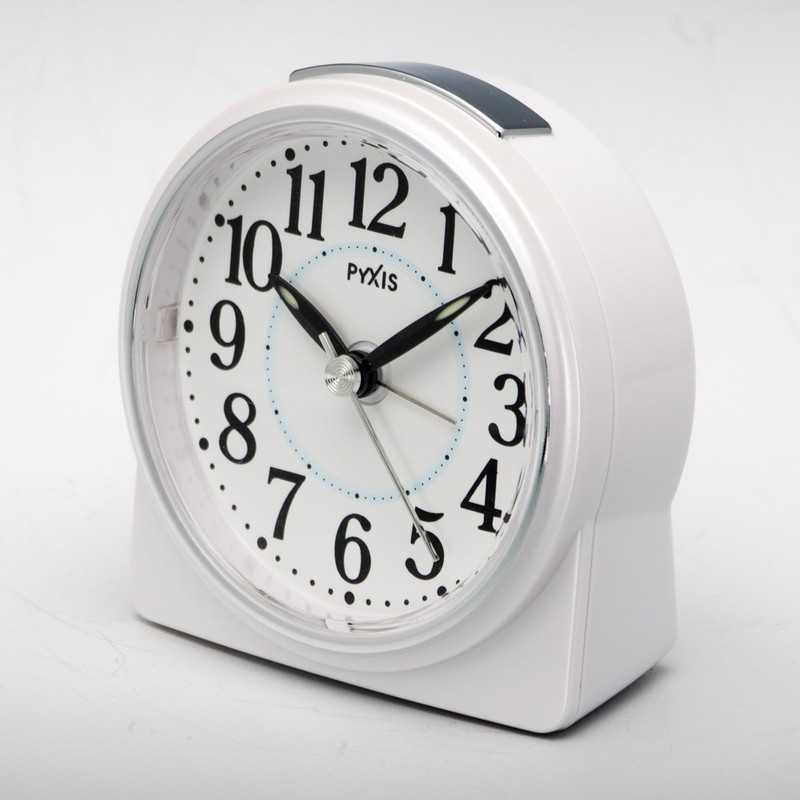 Seiko NR439W SEIKO Clock Alarm Clock Analog PYXIS Pixis White