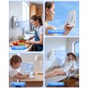 Ultra Thin Magnetic Fan with LED Display, 3000mAh Rechargeable -