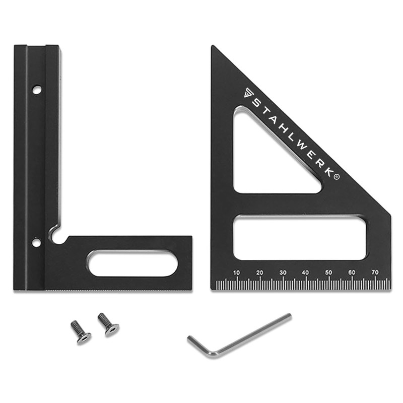 STAHLWERK Mitre Square with Stop 3D Angle | Mitre Triangle