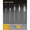 Faqeegi 5PCS Premium HSS Wood Carving Tool Set (3-8mm) |