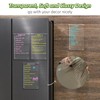 JJPRO Non-Magnetic Dry Erase List Board for Fridge, 11.5"x7" Clear