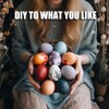 Pack of 5 Easter Eggs, Wooden Brown Fake Emergency Eggs