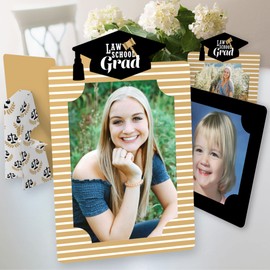 Big Dot of Happiness Law School Grad - Future Lawyer Graduation Party 4x6 Picture Display - Paper Photo Frames - Set of 12