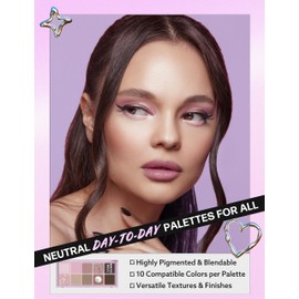 PEACH C Seasonal Blending Eyeshadow Palette | Eye-Catching Eye Palette Makeup Hues for Everyday Use| Multi-Functional Eye Shadow Palette Makeup Shades| Lasting Makeup Eyeshadow MAUVE WAVE 0.43 fl oz