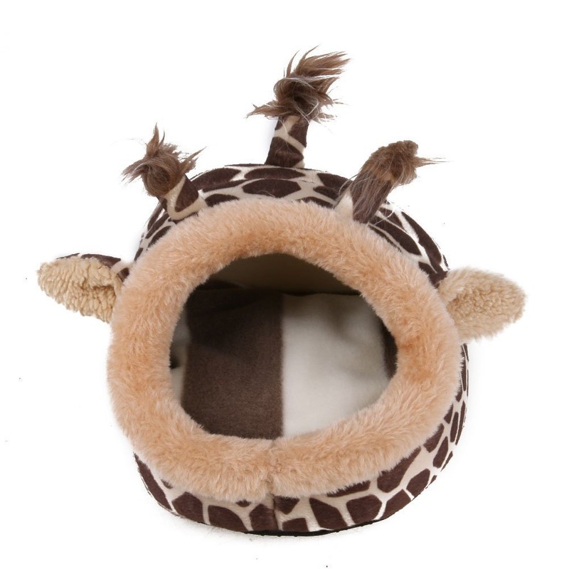 Winterworm Soft Plush Pet Cave Pet Bed with Removable Pad