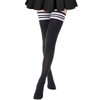 DRESHOW Extra Long Thigh High Socks Long Boot Stockings Striped
