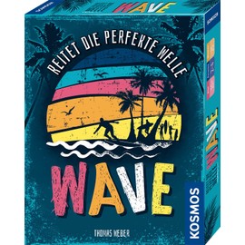 KOSMOS 741785 Wave Card Game, Cooperative, Cool Family Game, The Special: Part of the Cards is held upside down, for 2-4 people from 10 years