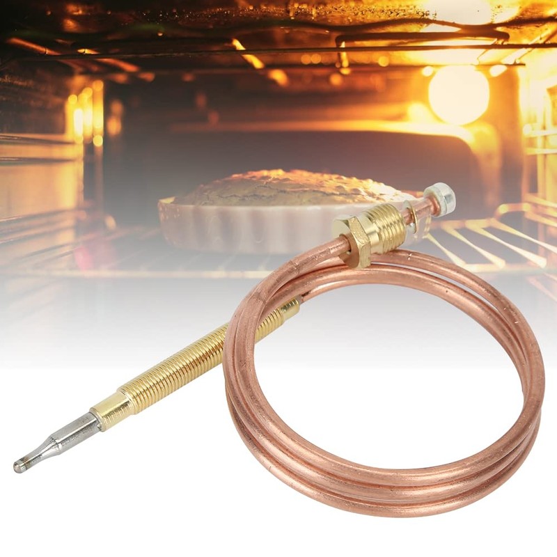 Gas Stove Thermocouple Kit, Temperature Sensing Probe with 5 Nut
