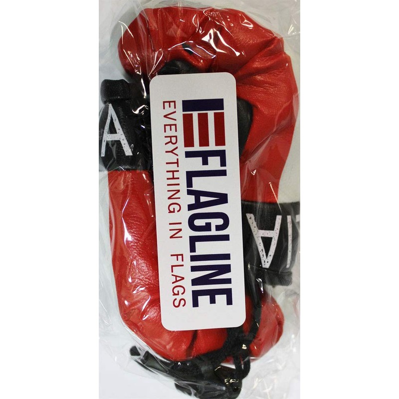 Italy - Novelty Mini Boxing Gloves with Black Snap Connection
