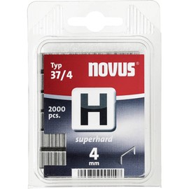 Steinel 002148 Novus Typ H Fine 37 mm Length, Especially for Hammer Tacker, Packaging with 2000 Type H 37/4 superhard, Staple of Steel Wire with The Highest Strength, Silver, STK, Set of 2000 Pieces