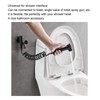 Hose Inlet Pipe 2M Shower Hose Black Flexible Shower Pipe