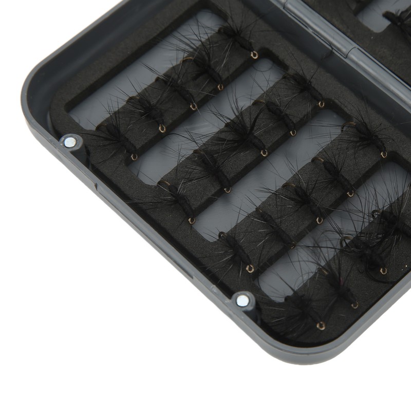 40PCS Fly Fishing Flies Kit Realistic Black Ant Hand Knitting